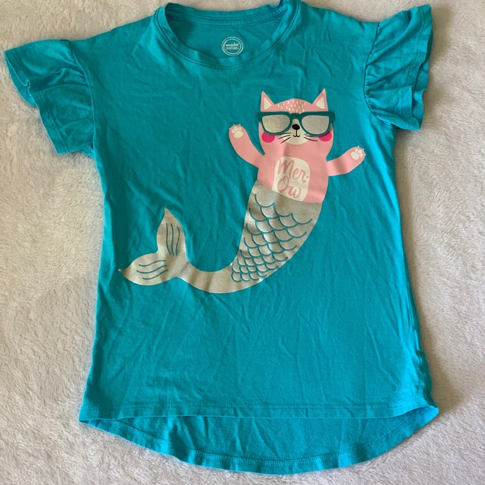 Girls capped sleeve t-shirt